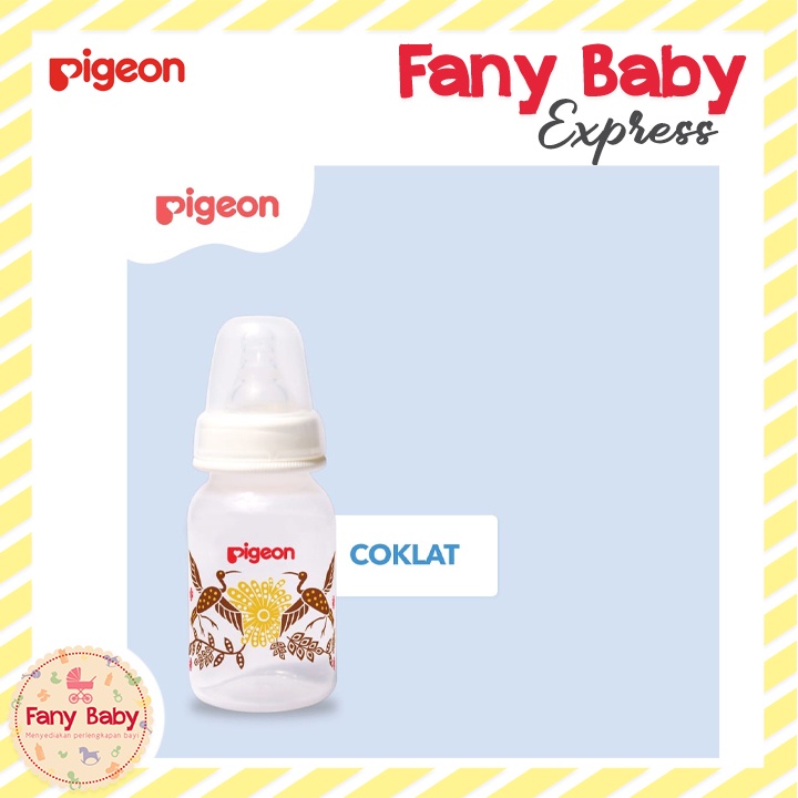 PIGEON BOTTLE PP RP 120ML PREMIUM DUS WITH S TYPE SILICONE NIPPLE - BATIK BANGAU (BOTOL)