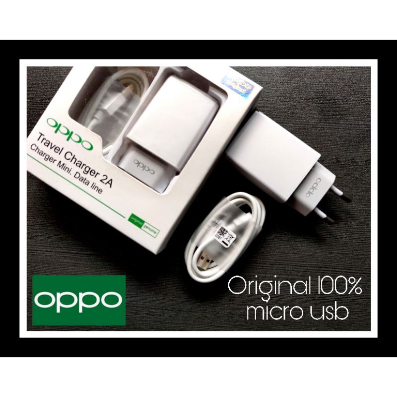 Charger oppo original F1 F1S F3 F5 F7 A57 A83 A71 A39 A37 A3S Neo7 A5s A7 A12 A15 2 Ampere MICRO USB