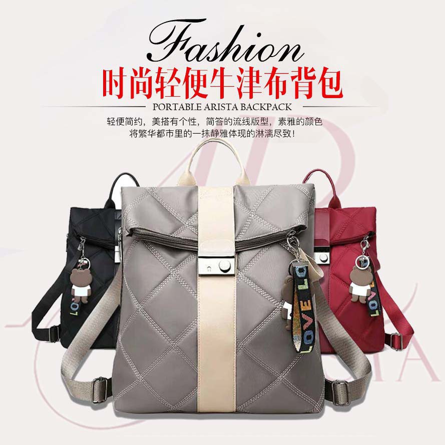 3 Warna Tas Ransel ZYFA Batam Wanita Cantik Import limited Ransel Azela D20183 FASHION WANITA