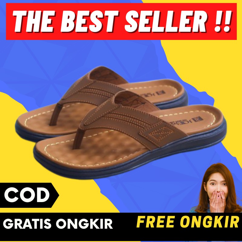 I6 Sandal Sendal Kondangan Jepit Slop Pria  Cowok Cwok Cowo Dewasa Casual Kasual Murah Kekinian