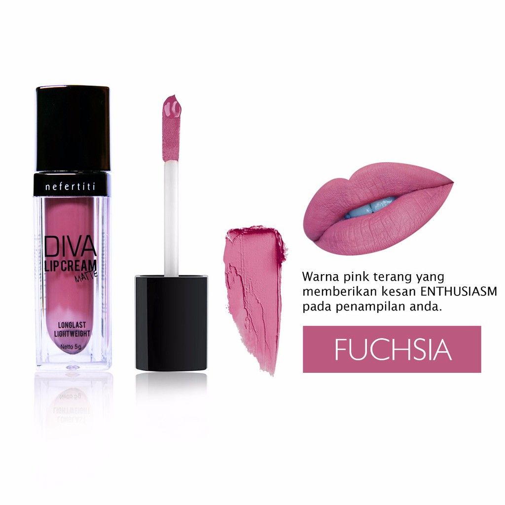 Nefertiti Paris Diva Lip Cream Matte Fuchsia