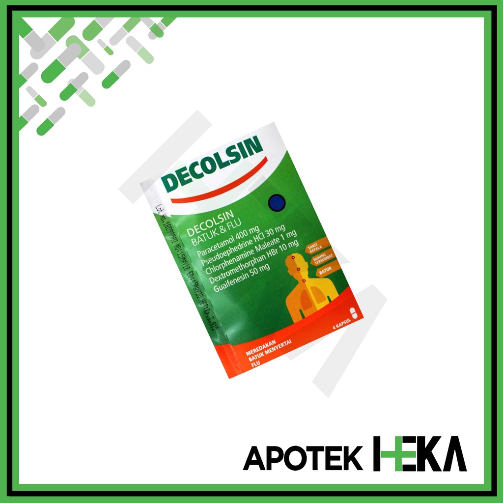 Decolsin Strip isi 4 Tablet - Obat Batuk dan Flu (SEMARANG)