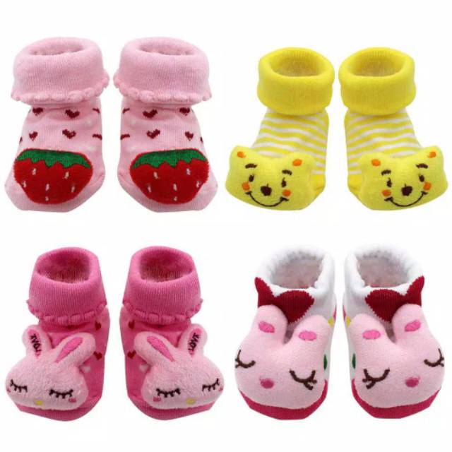 Kaos Kaki Bayi Baby Newborn 0 - 1 Tahun Laki Laki Perempuan Sepatu Bayi Sepatu Newborn Kaos Kaki Bayi BONEKA lucu Korea