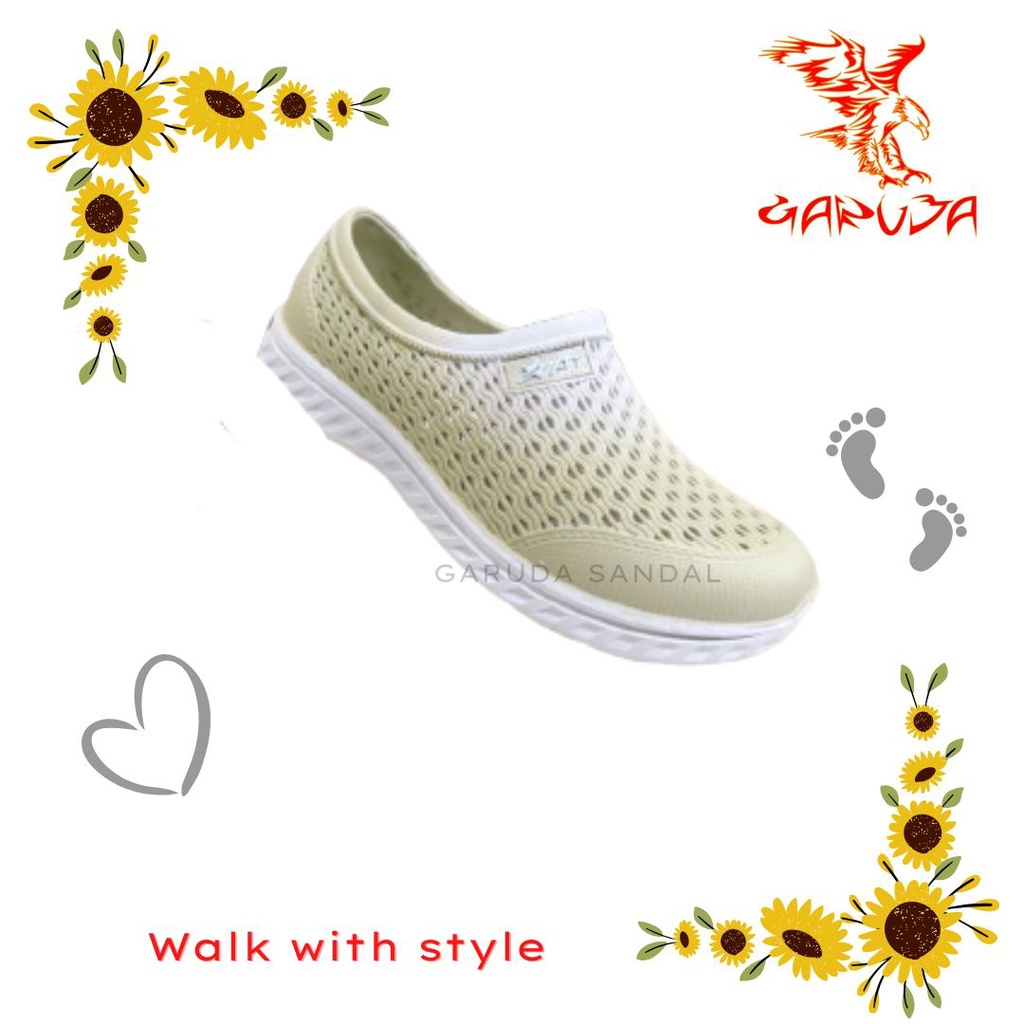 ATT SLG 163 GRADASI Sepatu Karet Slip On Wanita Sneakers