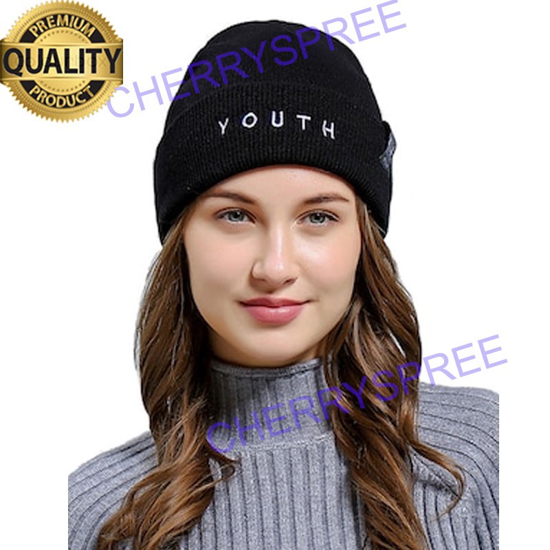 Orlando YOUTH Topi Kupluk Bahan Rajut Winter Hat Beanie Casual Wanita Pria Women Men Fashion Access