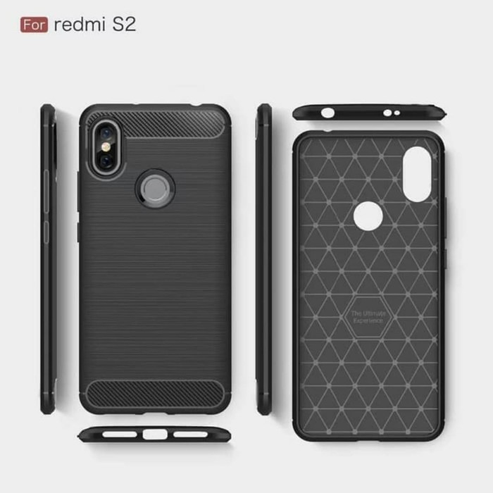 SOFTCASE REDMI S2 - SLIM FIT CARBON XIAOMI REDMI S2 - BC