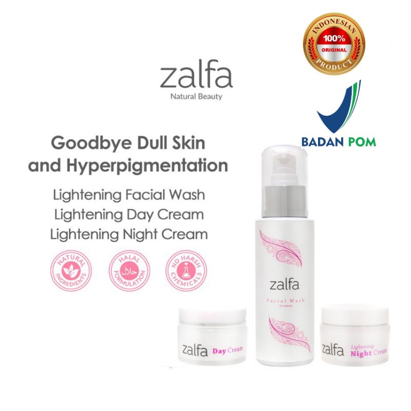 ZALFA NATURAL SKINCARE PAKET LIGHTENING SERIES