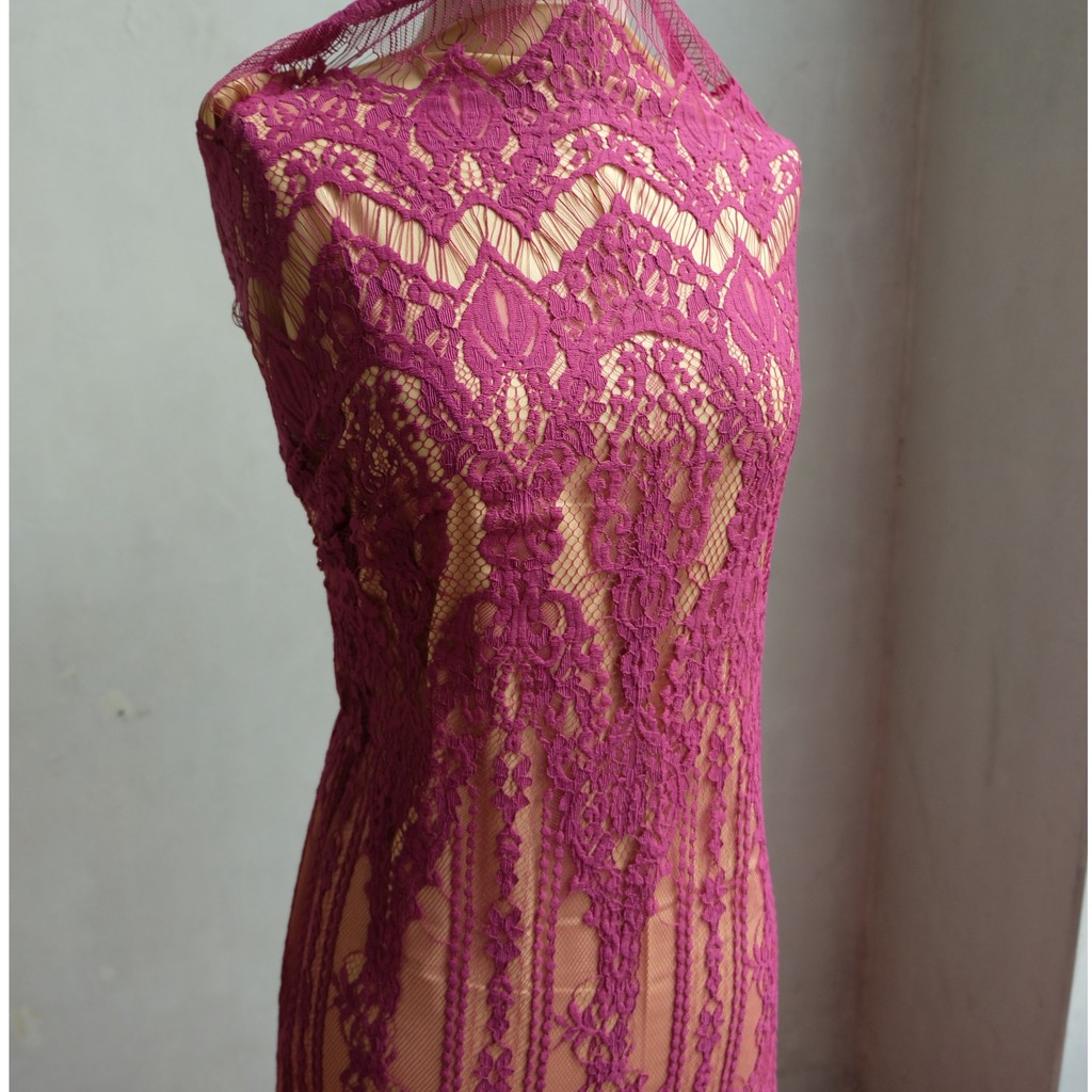 ROYALE CHANNEL LACE - SALUR LACE PANEL - SALUR BRUKAT PANEL - BRUKAT PERANCIS GOLDEN LACE TEXTILE