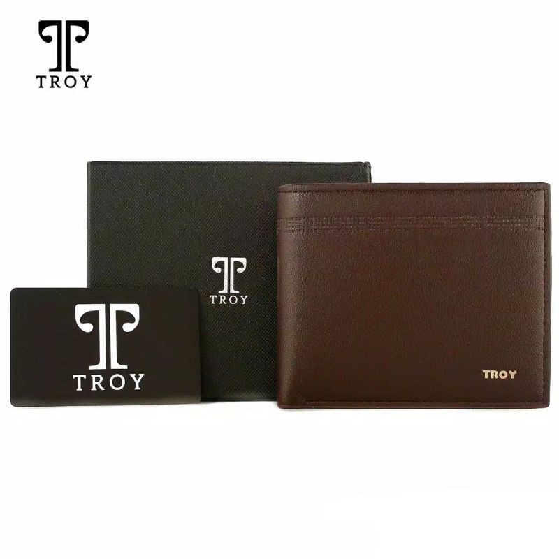 Dompet Kulit Pria Lipat TROY Original