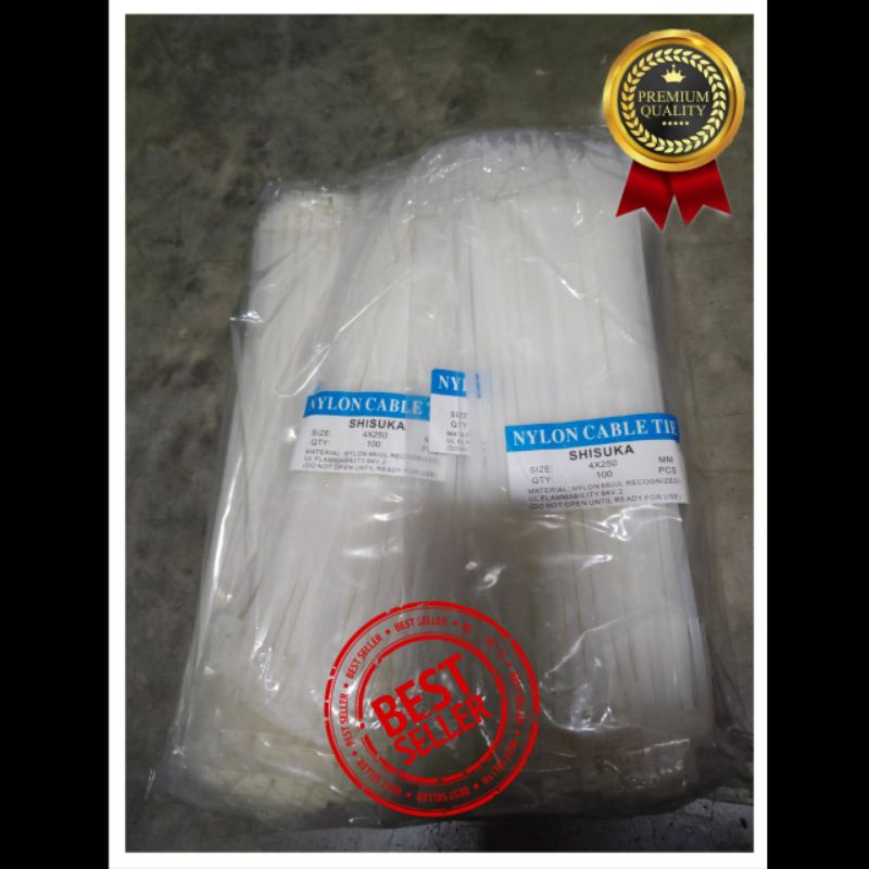 Kabel Ties 25cm Putih 100 Pcs/Pack