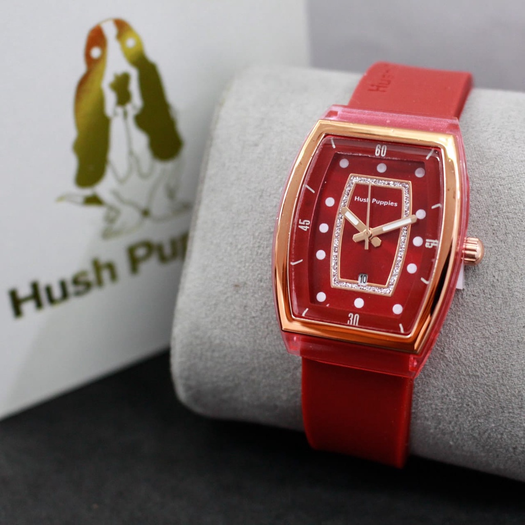 JAM TANGAN HUSH PUPPIES WANITA/JAM HUSH PUPPIES WANITA MODEL OVAL/(COD) WJ1 | JAM TANGAN WANITA HUSH PUPPIES RUBBER OVAL | JAM TANGAN CEWEK TERBARU HUSH PUPPIES KARET