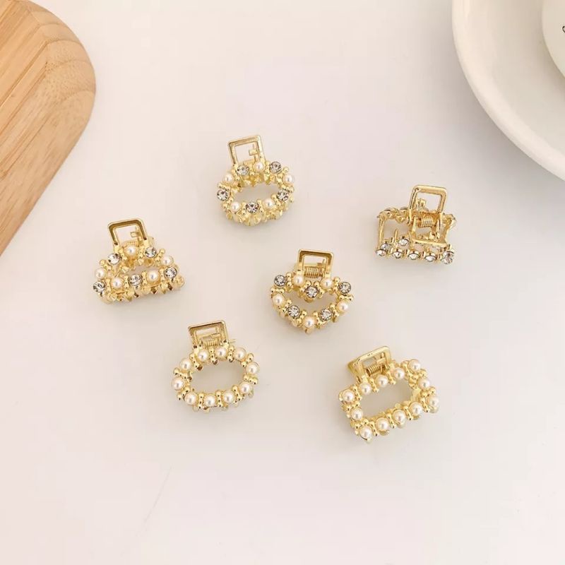 jedai 2.5cm jepit rambut mutiara korea import