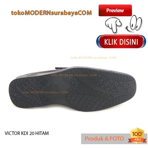 VICTOR KDI 20 Sepatu pria pantofel slip on kulit