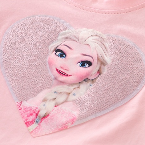 Gadis Gaun Frozen Gaun Elsa Putri Kemeja Rok Musim Panas Katun Renda Disney Gaun Bayi Gadis Fashion Pakaian 2-10Years Anak Gadis Pakaian