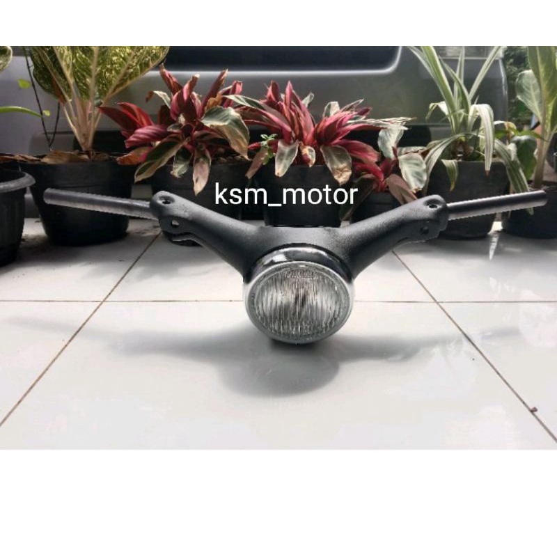 kepala c70 set komplit lampu spido batok atas bawah set bahan almunium