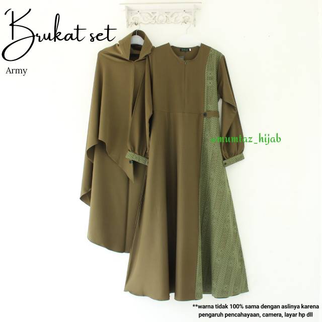 GAMIS BRUKAT SET ORI by:mumtaz hijab