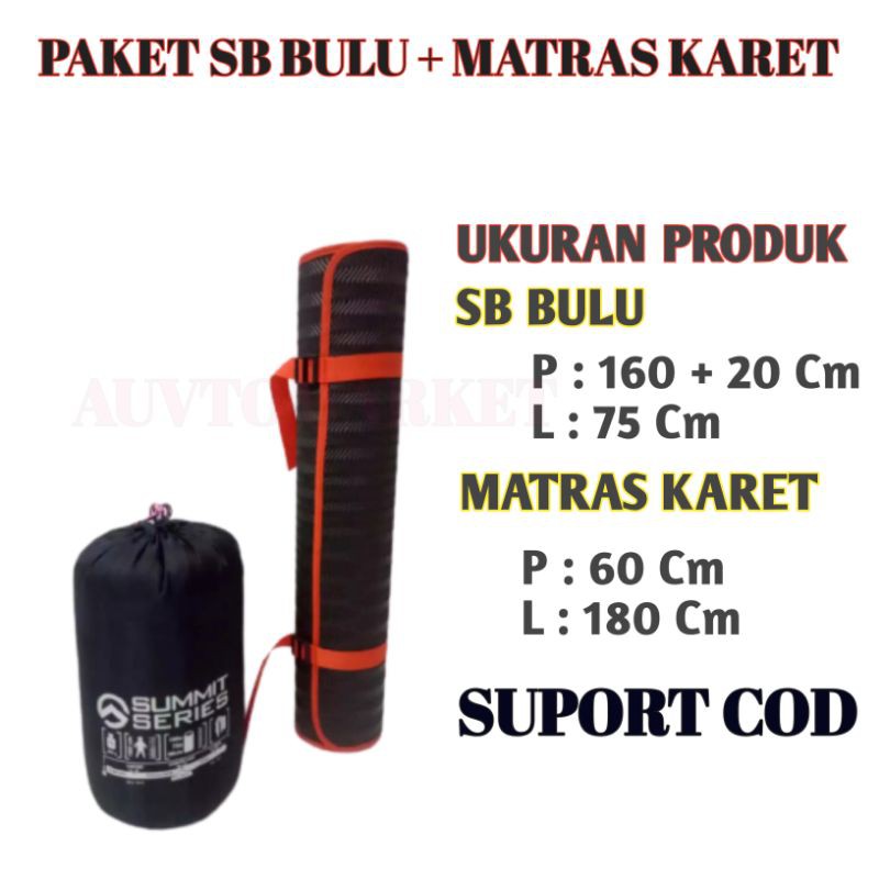 PROMO. PAKET SLEEP / PAKET SLEEPING BAG MATRAS / SLEEPING BAG BULU / MATRAS