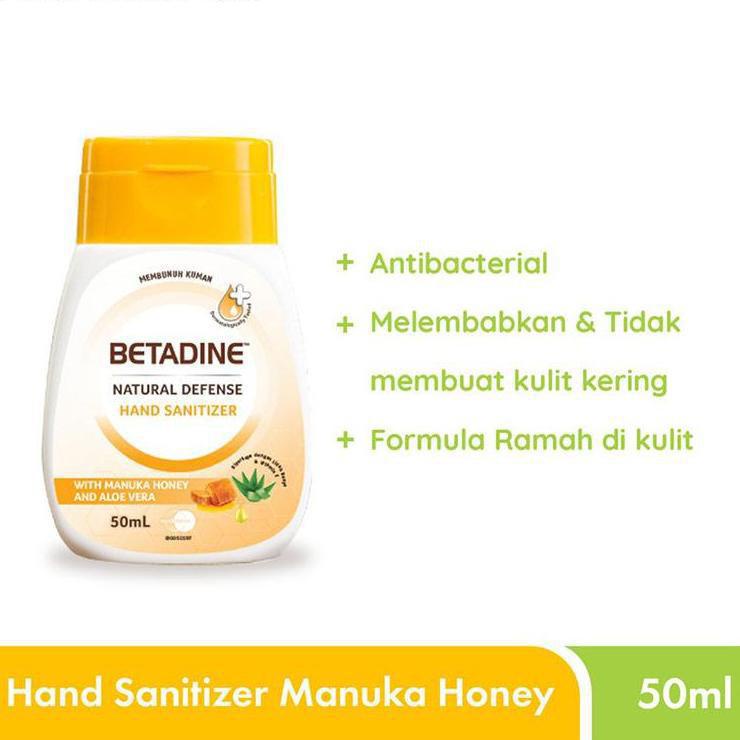 BETADINE NATURAL DEFENSE HANDSANITIZER HAND SANITIZER 50ML 50 ML