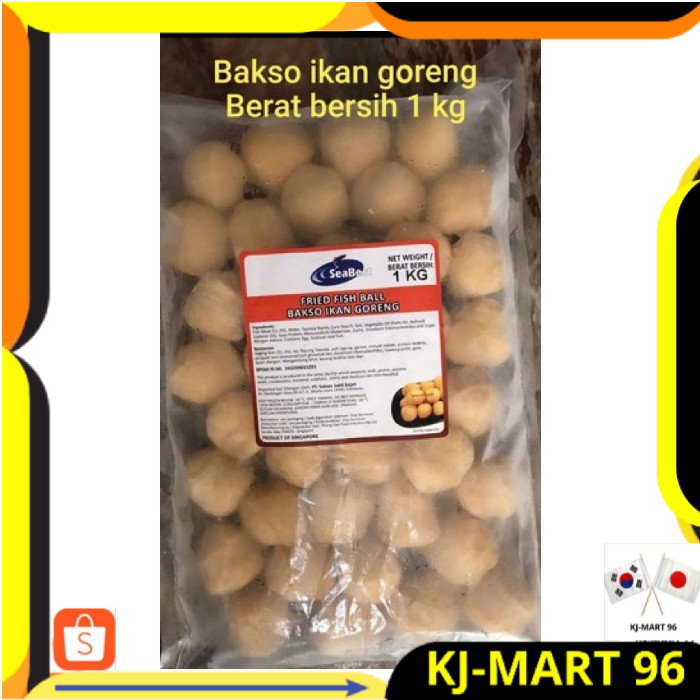 

MAKANAN IMPORT SEABEST FRIED FISH BALL PREMIUM - BAKSO IKAN GORENG MADE IN SINGAPORE 1 KG ORI