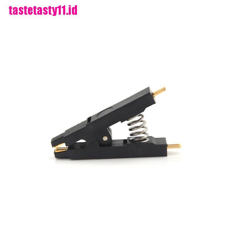 Klip Penguji Programmer SOP8 Pin SOIC8 DIP8 IC Warna Hitam