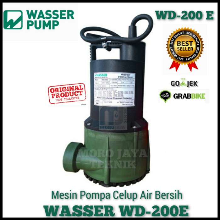 POMPA CELUP WASSER WD-200E POMPA AIR CELUP KOLAM IKAN WASSER 200WATT