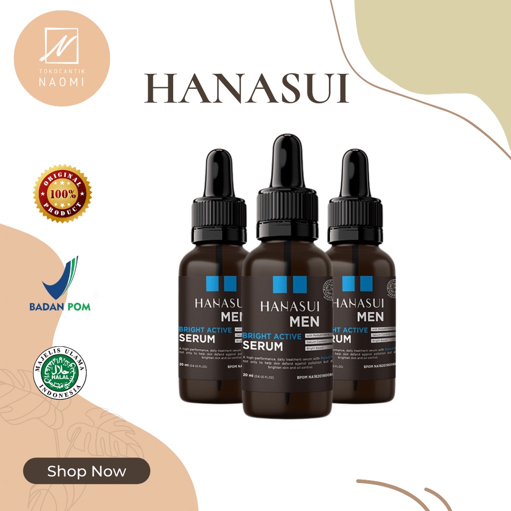 HANASUI  | Hanasui Men Bright Active Serum 20ml | BPOM [ORIGINAL 100%]