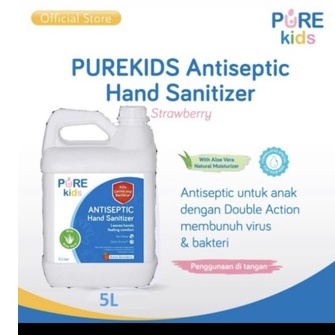 Pure Kids Antiseptic Hand Sanitizer Galon isi 5 Liter