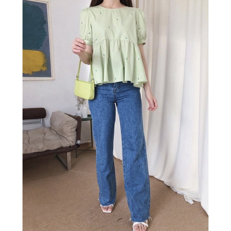 oudre namu top sage green