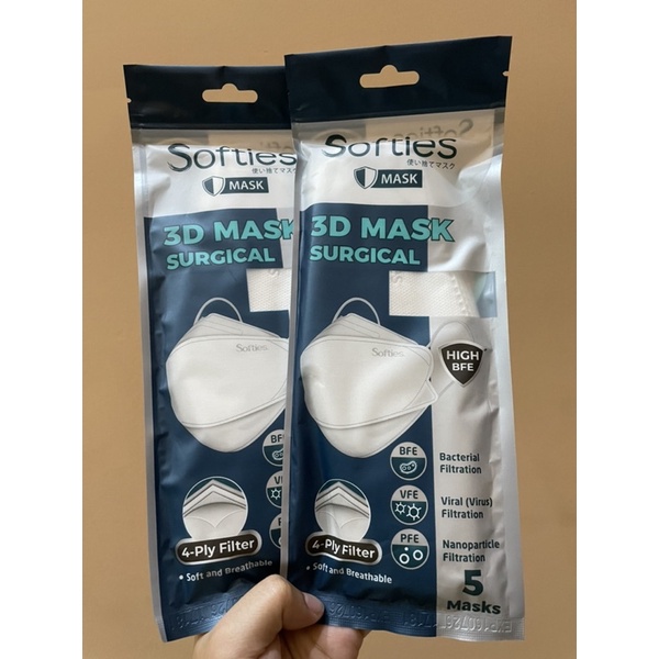 Masker Softies Surgical 3D mask 4ply filter KF94 isi 5