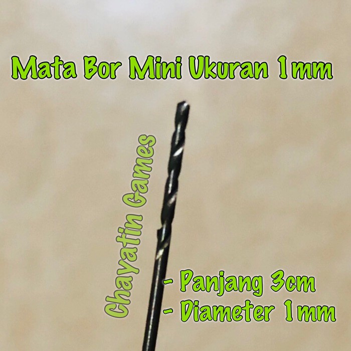 Mata Bor Mini ukuran 1mm 1 Mili Untuk Mini Drill