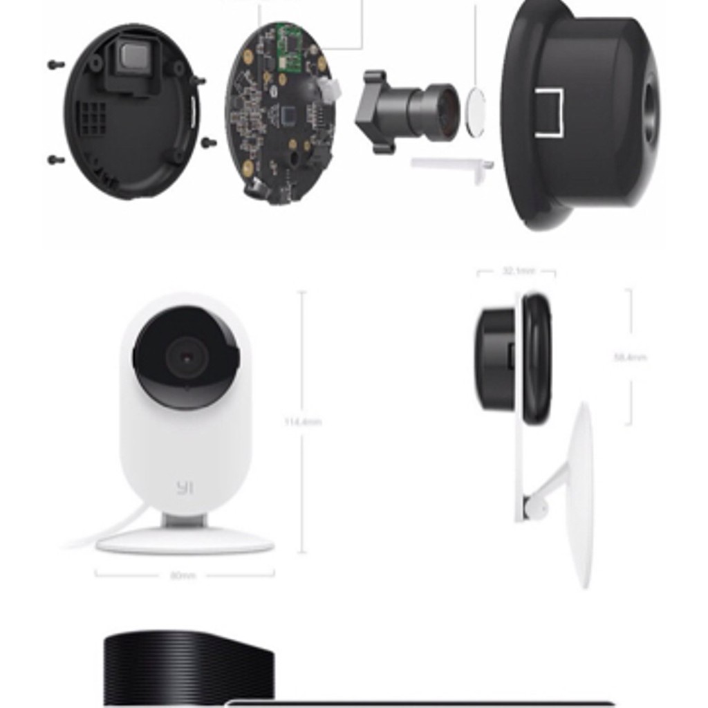 ip cam Xiaomi Xiaoyi Smart CCTV with Night Vision kamera wifi indoor