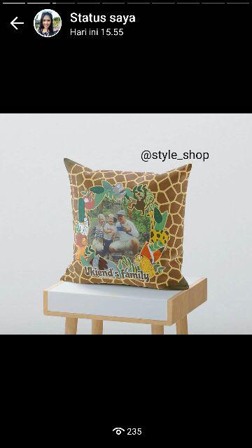 Bantal Sofa Wedding | Bantal Foto Wedding Gift | Kado Pernikahan Ukuran 45x45