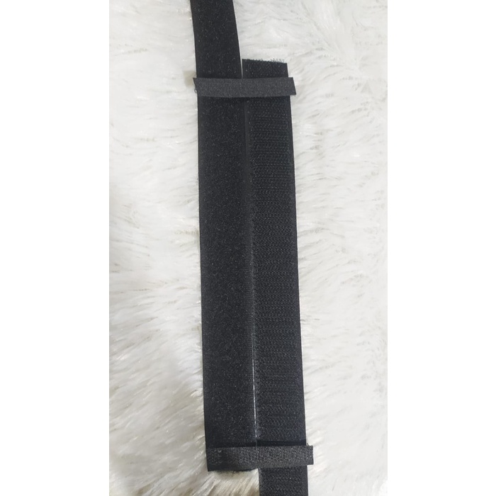 

Mudah Perekat/Velcro/Nylon Tape 1 Inch/2,5 Cm Toyama Hitam 20 Meter 1 Set Hemat