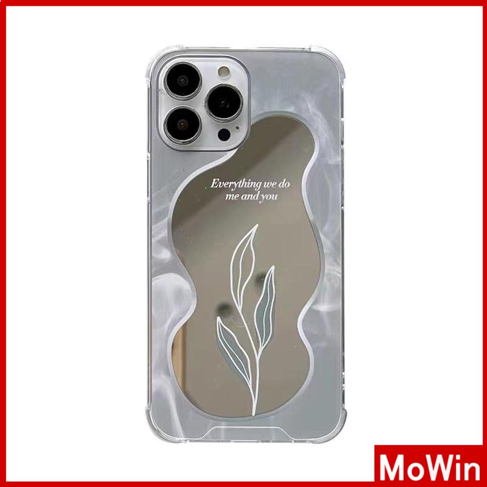 iPhone Case Acrylic HD Mirror Laser Airbag Shockproof Protection Camera Tulip Flowers Compatible For iPhone 11 iPhone 13 Pro Max iPhone 12 Pro Max iPhone 7 Plus iPhone xr xs max