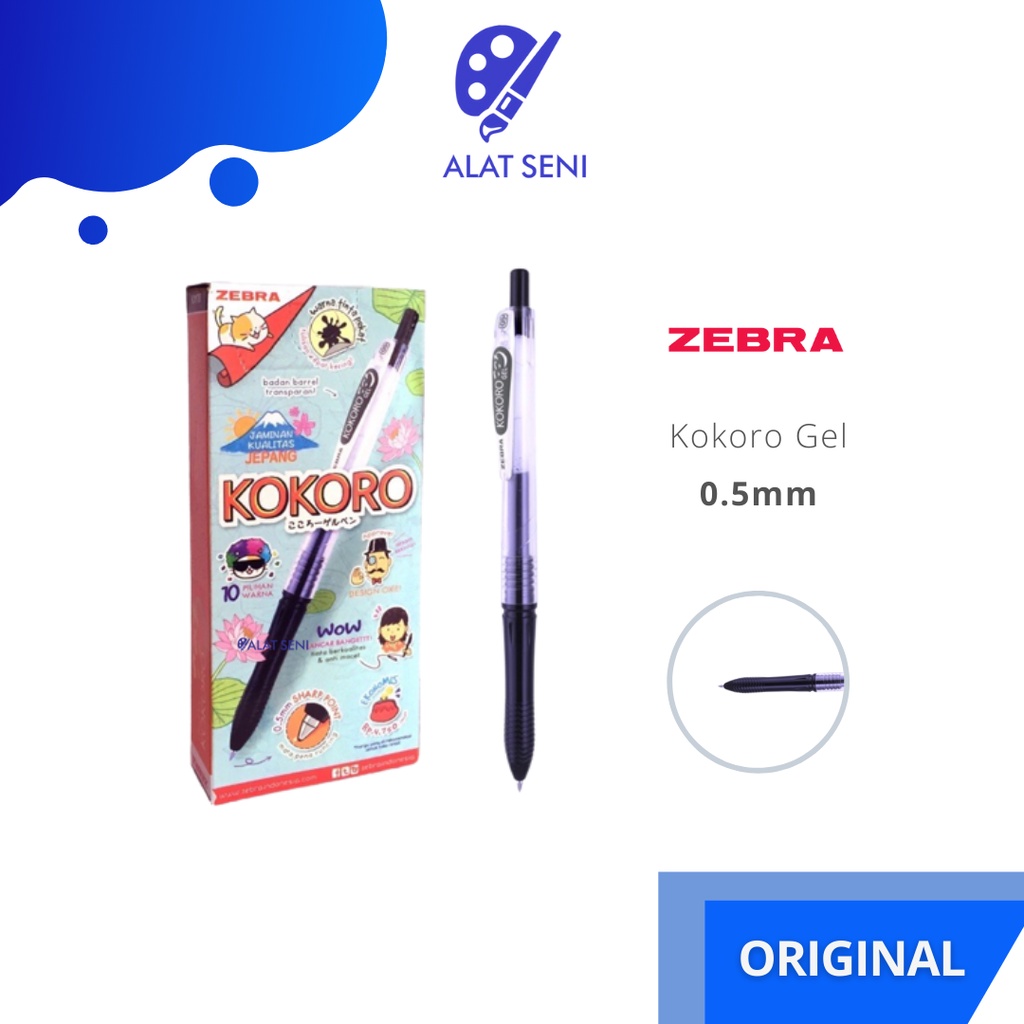 

Pulpen Gel Kokoro Lusisnan - Gel Pen Kokoro 0,5 dijual lusinan - Pulpen / Bolpen Gel Kokoro Zebra - 0.5