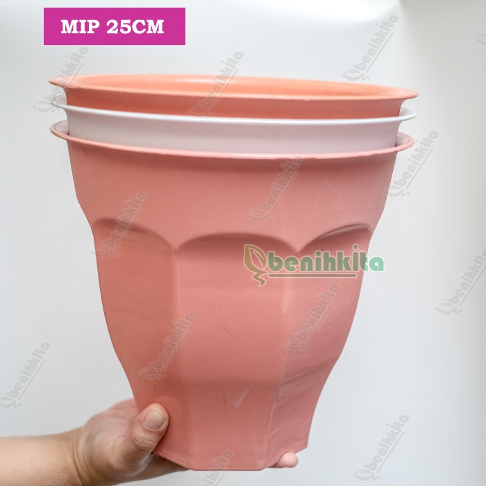 Pot Tanaman-Bunga Tinggi Warna 25cm (MIP)