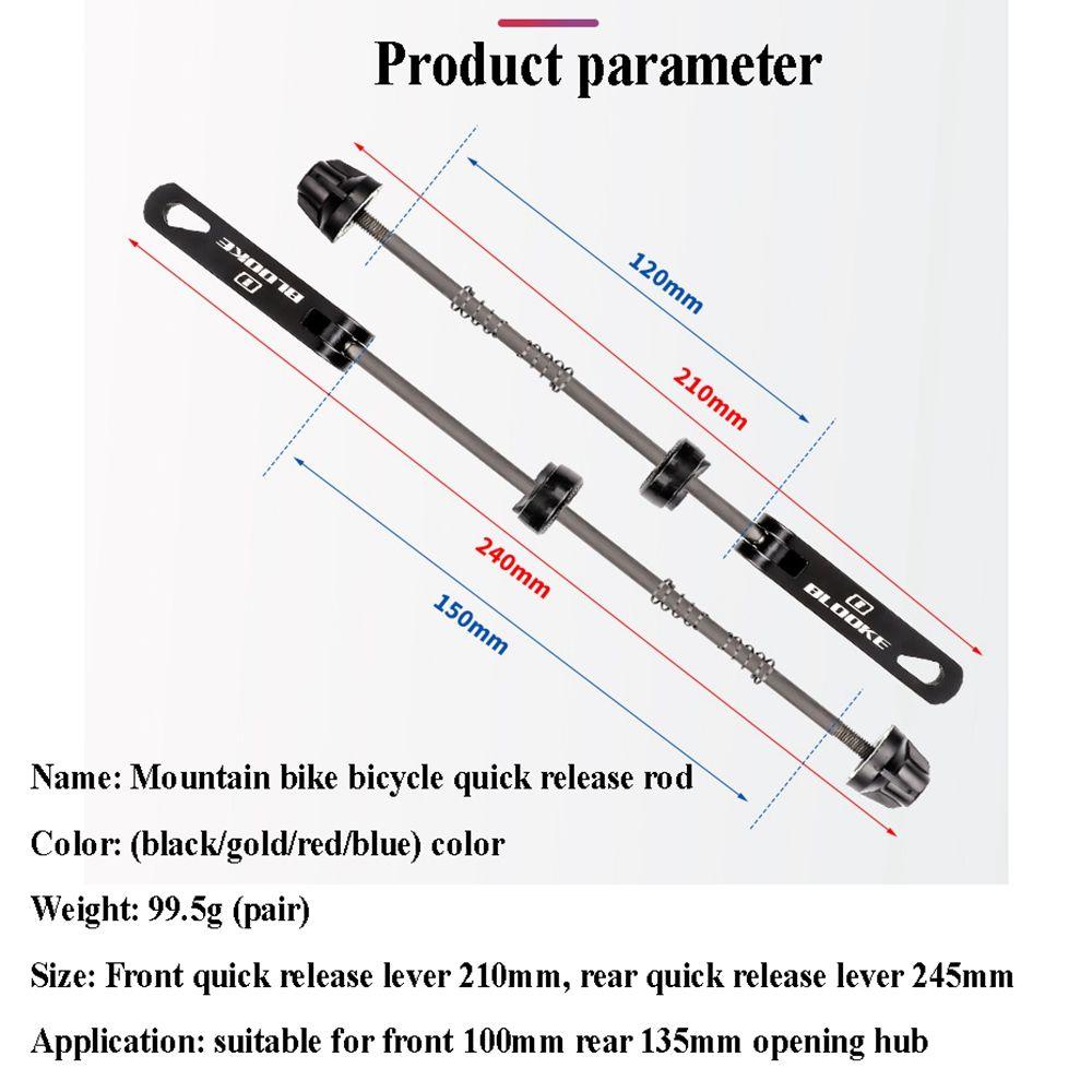 Suyo Tusuk Sate Sepeda Bahan Aluminum Alloy Ultra Ringan Ukuran 100mm 135mm