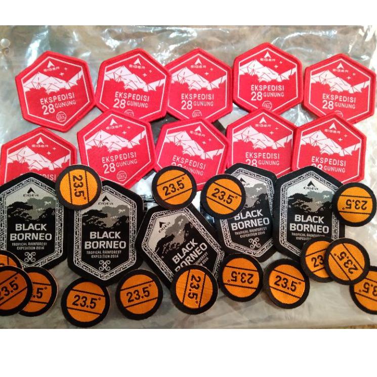 Jual Top Grade pact emblem ekspedisi 28 gunung dan black borneo