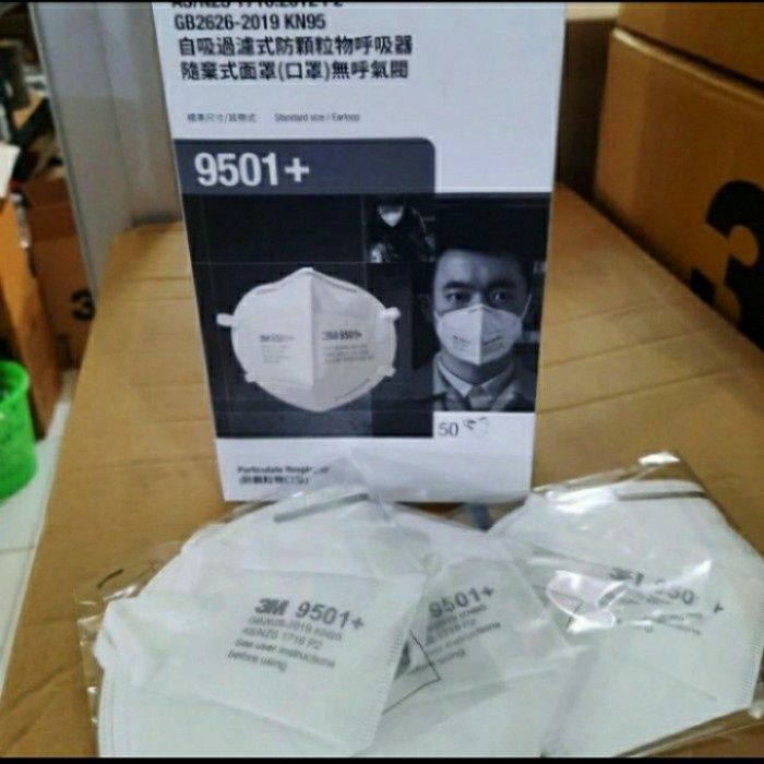 Masker 3M Earloop 9501+ harga 1 pcs - Masker Telinga 3M