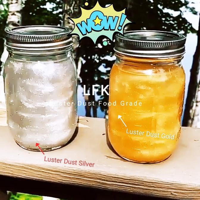 

RU METALLIC GOLD LUSTRE DUST EMAS EDIBLE BUBUK LUSTER CAKE KUE 2G