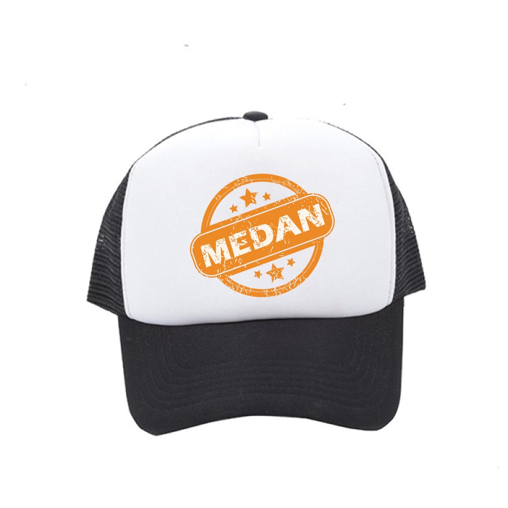 topi trucker jaring premium desain sumatra utara medan