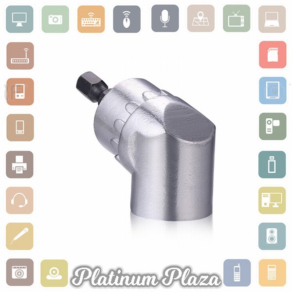 Extension Mata Bor L Angle 1/4inch Hex Bit Socket - 105 - Silver`EG6P71-