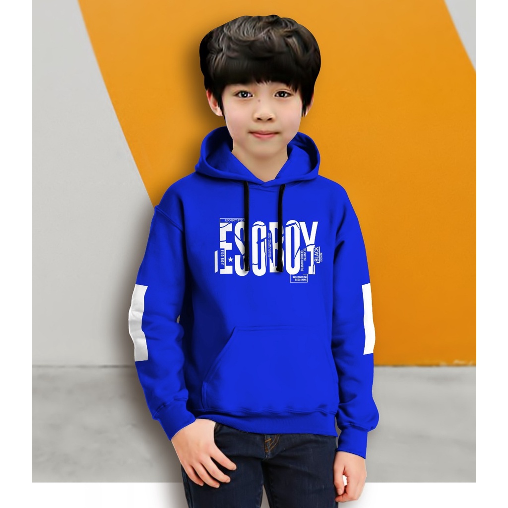 Jaket Anak Laki Laki/Jaket Anak Terbaru/Hoodie Anak Esoboy  Gaming Bahan Fleece Tebal 4-11 TAHUN