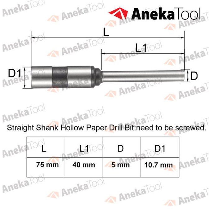 

Mata Bor Kertas Uchida Uk. 5.0 / 5.5 / 6.0 MM