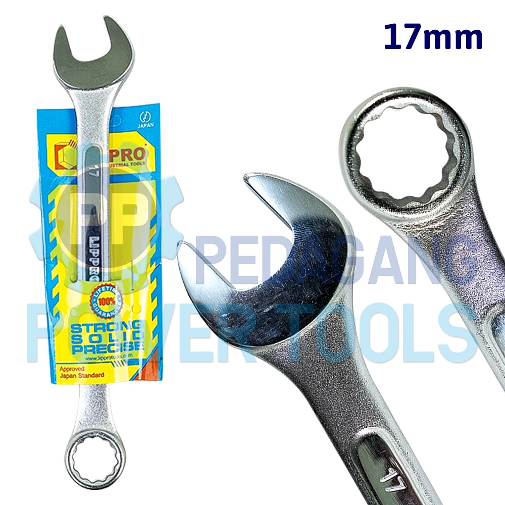 LIPPRO KUNCI RING PAS 17 MM COMBINATION SPANNER WRENCH RINGPAS 17MM