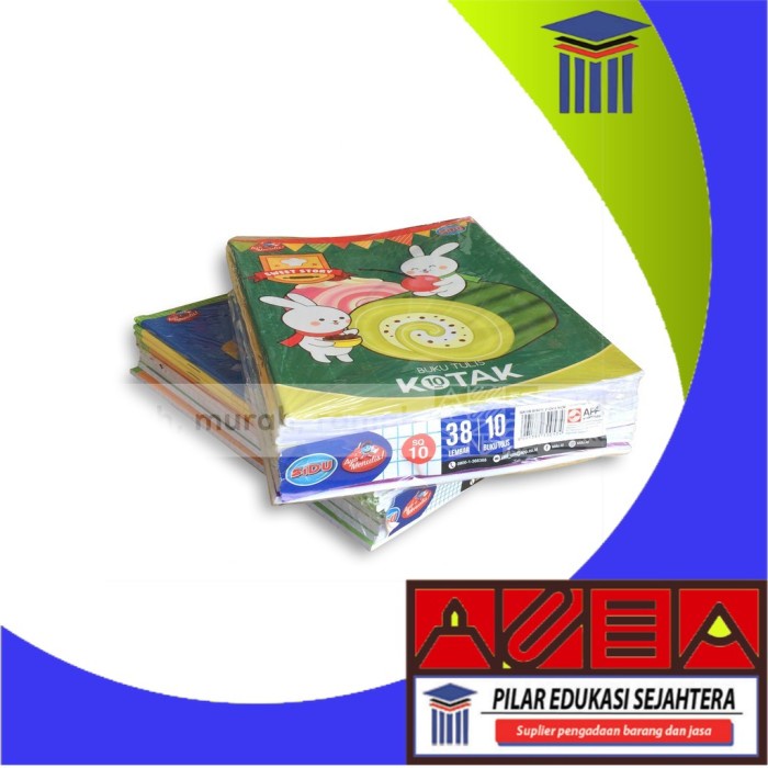 

BUKU TULIS STRIMIN / KOTAK 1 CM / 38 LEMBAR (1 PACK) MURAH
