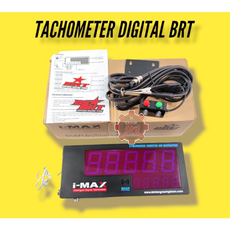 TACHOMETER DIGITAL BRT IMAX TACHOMETER DIGITAL RPM BRT TACHOMETER