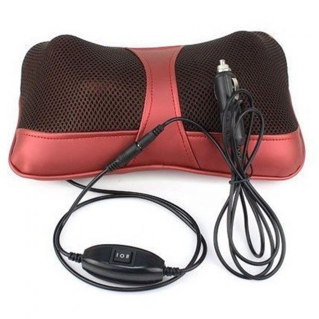 Bantal Pijat kursi mobil dan rumah Shiatsu Car Heat Neck Massage Pillow - 8028