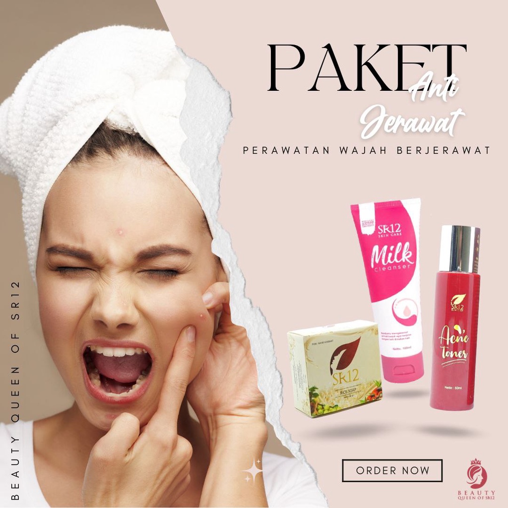 Paket Cleanser Set Pembersih Wajah Untuk Wajah Berminyak Berjerawat Mengecilkan Pori-Pori Memudarkan Bekas Jerawat