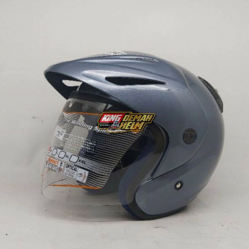 HELM INK CX 22 ALL GREY ORIGINAL HELM INK ORIGINAL INK CX22 ALLGREY HELM INK TOPI ASLI ORI ABUABU